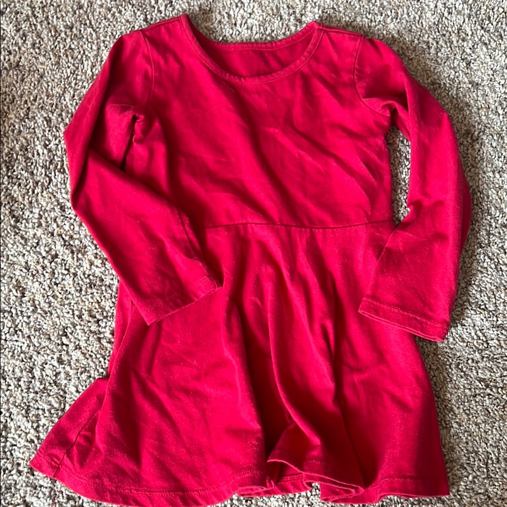 The Children's Place Vibrant Red Long Sleeve Top with Heart Cutout